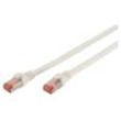 Patch cord S/FTP 6 lanko Cu LSZH bílá 2m 27AWG
