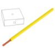 Vodič H05V-K lanko Cu 0,5mm2 PVC žlutá 300V,500V 250m cívka