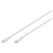 Kabel USB 2.0 vidlice Apple Lightning,USB C vidlice 2m bílá