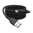 Kabel USB 2.0 vidlice Apple Lightning,USB A vidlice 2m černá