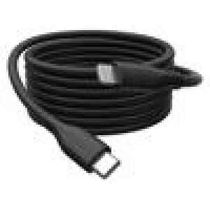 Kabel USB 2.0 vidlice Apple Lightning,USB C vidlice 2m černá