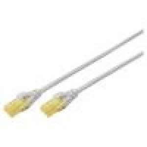 Patch cord U/UTP 6a lanko Cu LSZH šedá 1m 26AWG