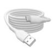 Kabel USB 2.0 USB A vidlice,USB C vidlice niklovaný 1m bílá