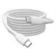 Kabel USB 2.0 USB C vidlice,z obou stran niklovaný 2m bílá