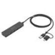 Hub USB USB 3.0 černá Počet portů: 4 5Gbps 1,2m