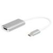 Adaptér USB 3.2 HDMI zásuvka,USB C vidlice 150mm stříbrná