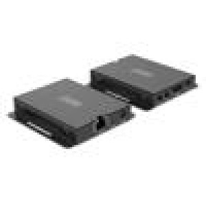 Extender HDMI HDCP 2.3,HDMI 2.1 černá kov Kat: 6,6a,7 40m