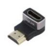 Adaptér HDMI zásuvka 90°,HDMI vidlice HDMI 2.1 černá