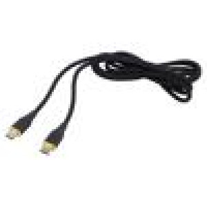 Kabel USB 2.0 USB C vidlice,z obou stran 1,5m černá 480Mbps