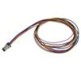 Konektor: M8 zásuvka vidlice PIN: 8 0,25mm2 32V 1,5A IP67