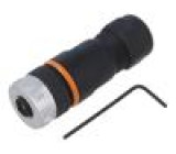 Konektor: M12 zástrčka PIN: 5 zásuvka kód E na kabel IP67 16A