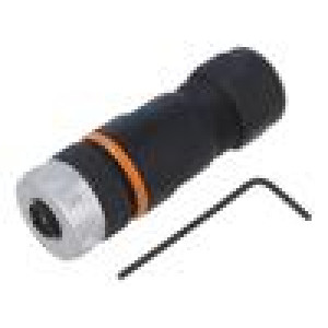 Konektor: M12 zástrčka PIN: 5 zásuvka kód E na kabel IP67 16A