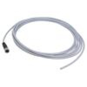 Konektor: M12 zástrčka PIN: 4 zásuvka 5m Izolace: PVC přímý