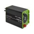 Měnič: DC/AC 12VDC 230VAC 220x350x145mm Vst: vodiče Pvýst: 1kW