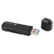 Čtečka karet: paměti USB A vidlice USB 3.0 černá 5Gbps