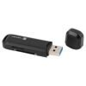 Čtečka karet: paměti USB A vidlice USB 3.0 černá 5Gbps