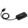 Hub USB USB A zásuvka x4,USB A vidlice USB 2.0 PnP černá
