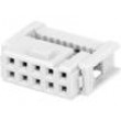 Zástrčka IDC zásuvka PIN:10 na plochý kabel 1,27mm