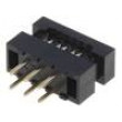 Přechodový IDC PIN:6 THT na plochý kabel 1mm R.kontaktů:2mm
