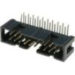 Zásuvka IDC vidlice PIN:20 úhlové 90° THT zlacený 2A 2,54mm