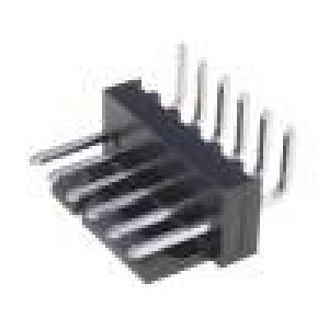 Zásuvka kabel-pl.spoj KK 254 vidlice PIN:6 úhlové 90° THT