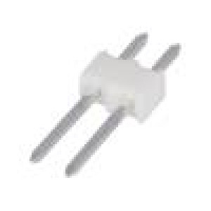 Zásuvka kabel-pl.spoj KK 254 vidlice 2PIN přímý THT 2,54mm