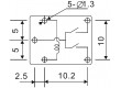 Relé elektromagnetické NO x2 Ucívky:12VDC 10A automobilová
