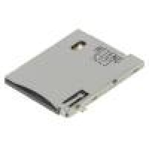 Konektor pro karty SIM push-push SMD zlacený PIN:6 500mA