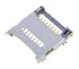 Konektor pro karty SD Micro s výklopným držákem SMT