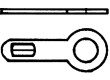 Kolíček s pájecím očkem 0,4mm M2 Ø:2,2mm šroubovací přímý