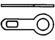 Kolíček s pájecím očkem 0,5mm M3 šroubovací stříbřený mosaz