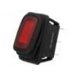 ROCKER 2 polohy SPST ON-OFF 16A/250VAC červená IP65 50mΩ