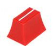 Knoflík - jezdec barva červená 20x14x13mm Mat plast