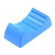 Knoflík - jezdec barva modrá 24x11x10mm Mat plast