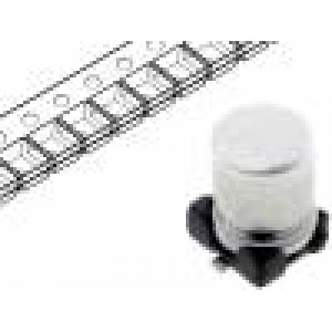 Kondenzátor elektrolytický SMD 100uF 25V Ø8x6mm ±20% 2000h