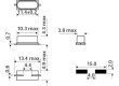 Rezonátor krystalový 10MHz ±30ppm 16pF SMD HC49SM