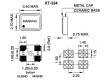 Rezonátor krystalový 20MHz ±30ppm 20pF SMD 3,4x2,7x0,75mm