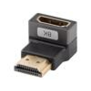 Adaptér HDMI zásuvka,HDMI konektor 90° nahoru/dolů HDMI 2.1
