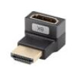 Adaptér HDMI zásuvka,HDMI konektor 270° nahoru/dolů HDMI 2.1