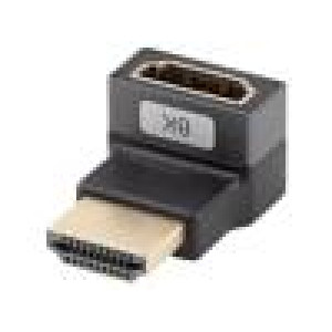 Adaptér HDMI zásuvka,HDMI konektor 270° nahoru/dolů HDMI 2.1