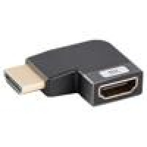 Adaptér HDMI zásuvka,HDMI konektor 90° vlevo/vpravo HDMI 2.1