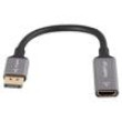 Adaptér DisplayPort vidlice,HDMI zásuvka 0,2m stříbrná
