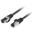 Patch cord RJ45 vidlice,z obou stran S/FTP Cat 8.1 lanko Cu