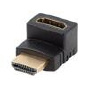 Adaptér HDMI zásuvka,HDMI konektor 270° nahoru/dolů HDMI 2.0