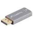 Adaptér DisplayPort vidlice,HDMI zásuvka stříbrná hliník
