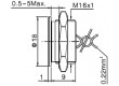 Přepínač piezoelektrický 1-polohové SPST-NO 0,2A/24VAC IP68