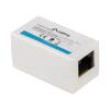 Spojka RJ45 bilá Kat: 5e RJ45 zásuvka,z obou stran