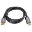 Kabel DisplayPort vidlice,HDMI vidlice PVC 1m černá 32AWG