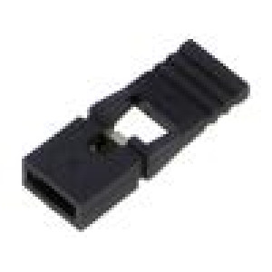 Konektor: kolíkové zásuvka 2,54mm zlacený propojka 1x2 černá
