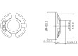 Reproduktor miniaturní, univerzální 0,3W 8Ω 100-5000Hz 40mm